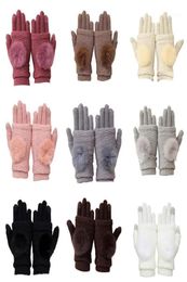 Five Fingers Gloves Fashion Female Winter Touch Screen Women Warm Leather Full Finger Stretch Thick Women18711710