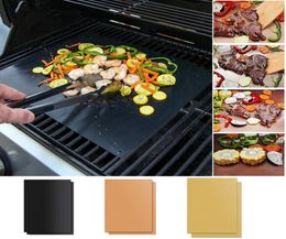 Reusable NonStick BBQ Tools Grill Mat Pad Baking Sheet Portable Outdoor Picnic Cooking Barbecue Plate Oven Tool Party Accessories2070281