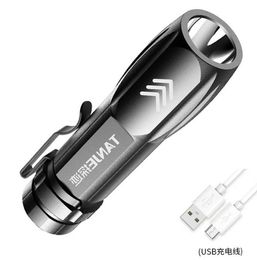 Portable Mini Flashlight 0utdoor Lighting Rechargeable ABS Tactical flashlight Outdoor Camping Emergency Waterproof Torch Light