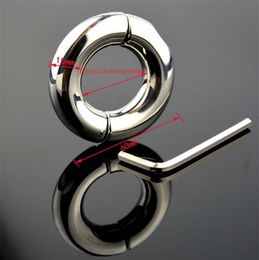 Metal Male Cockring Clamp Cage Adult Sex Toys Screw Penis Ring Bondage Scrotum Dick Stretcher Cock Ring Delay For Men 2207129657285