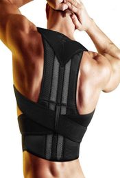 Back Support Adjustable Adult Corset Posture Corrector Therapy Shoulder Lumbar Brace Spine Belt Correction For Men Women9383114