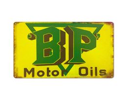 Retro metal tin material painting vintage car motor oil slogan signs man cave decorative poster plates2952892