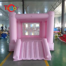 wholesale free shipment outdoor activities 4.5mLx4.5mWx3mH (15x15x10ft) Inflatable Bouncer with Slide Kids mini Bounce House commercial Jumping Castle