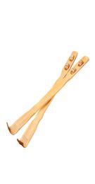 Bamboo Massager Back Scratcher Wooden Body Stick Roller Backscratcher3465993