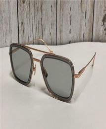 Square Pilot Sunglasses Rose Gold Frame Sonnenbrille occhiali da sole Fashion mens Sunglasses vintage glasses unisex New wth box8546899