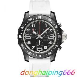 2024 Luxury Men's Watch Japan SuperQuartz Endurance Pro Chronograph 48mm Avenger Hurricane White Rubber Strap 1884 Men Watches Hardex Glass Wristwatches