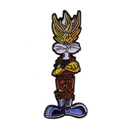 Dragon Wukong and Bugs Bunny mix and match Brooch cute cartoon character Badge