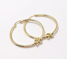 2021 good ear rings womens charm designer Jewellery gold earrings studs hypoallergenic tie a knot copper electroplating fashion part2721258