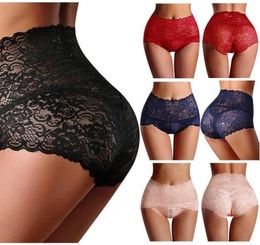 2020 New Women Sexy Thong High Waist Knicker Lingerie Lace Floral Brief Panties Underwear Colour New111342567