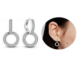 925 Sterling Silver Hoop Huggie Earrings Drop-shipping Earring For Women With Original Box Fashion Jewelry4296129