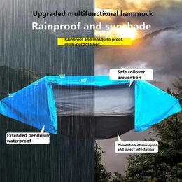 Camp Furniture Portable Camping Mosquito Net Hammock Outdoor Garden Travel Sleeping Hanging Hammocks Swing With Waterproof Tent Awnings