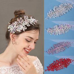 Headpieces Luxury Bridal Hair Comb Clip Headband Tiara For Women Bride Handmade Wedding Accessories Jewelry