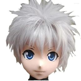 Party Supplies (RAIGEKI MAKS 98) Silicone 2/3 Head Helloween Mask Crossdressing BJD DOLL Kigurumi Anime Killua Zoldy Cosplay