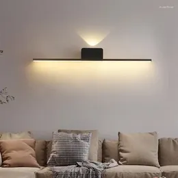 Wall Lamp Modern Minimalist LED Living Room Bedroom Sofa Bedside TV Background Light Interior Lighting Home Decor