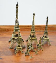 Paris Eiffel Tower Garden Decorations Model Figurine Zinc Alloy Statue Travel Souvenirs Home Decor Creative Gifts Metal Art Crafts3589728