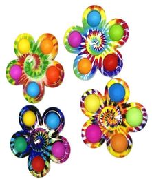 Fashion Spinner Party Favour printed Rainbow Bubble Sensory figit Toys Simple wholesale children early education4691935