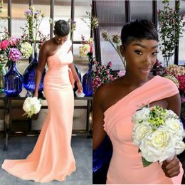 Long Sleeveless Ruffles Prom Dresses 2022 Mermaid Turkey Plus Size Country Style Maid Of Honour Bridesmaid dresses African 235Y