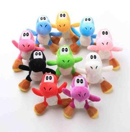 10cm LUIGI Bros Yoshi Dinosaur Plush Toy Pendants with Key chains Stuffed Dolls For Gifts 4inch Newest Party Supplies FY73309219475