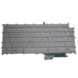 Laptop Keyboard For LG 13Z980 13ZD980 SG-91030-XRA AEW73969801 Korea KR White Without Frame & With Backlit