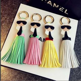 Keychains Lanyards Fashionable PU leather tassel keychain cute handbag pendant luxurious style charming keyring pendant decorative gift wholesale for friends J2