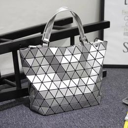 Shoulder Bags Clearance Miyake Folding Trend Matte Geometric Bucket Bag Korean Fashion Diagonal Ladies Handbag Wholesale