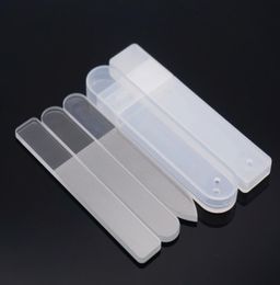 Whole Nano Glass Nail Files Professional Nails Buffer Polishing Manicure Art Tool With box4507257