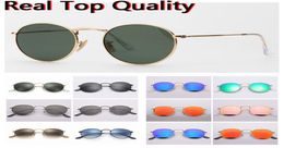 Fashion Round Sunglasses Womens Mens Sunglass Vintage Metal Sun Glasses UV Protection Real Glass Lenses for man woman design acces4699891