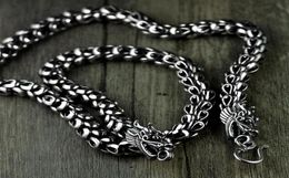 Chains 100925 Sterling Silver Necklace Thai Retro Court Original Handmade Fashion Mighty Dragon Scale303l5539000