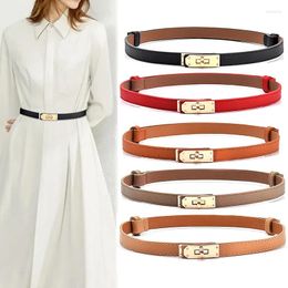 Belts Fashion High Quality Patent Leather Belt Women Fine Golden Lock Buckle Dress Jeans Sweater Waistband Luxury Designer