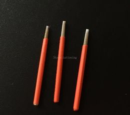 100 PCS Red 5 Round needles for manual pen Semi permanent makeup manual fog eyebrow needle 5RL microblading eyebrow pen needles3672322