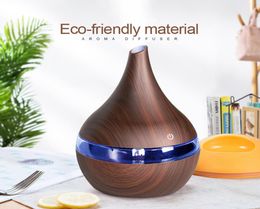 New 300ml USB Electric Aroma air diffuser wood Ultrasonic air humidifier Essential oil cool mist maker for home 1573291