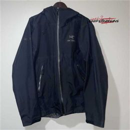 디자이너 브랜드 Windbreaker Hooded Jackets LT 대형 검은 잭 방수 패키지 쉘