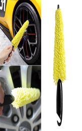 Car Wash Portable Microfiber Wheel Tyre Rim Brush Cars Wheels Auto Cleaning For Cares With Plastic Handle Car Washs Detailing Tool8668613