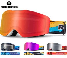 ROCKBROS Ski Goggles Pochromic Double Layer Ski Eyewear Polarised AntiFog Lens Winter Ski Glasses Sports Equipment Men Women H9556927