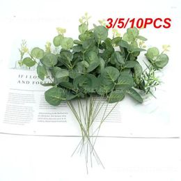 Decorative Flowers 3/5/10PCS Fake Plant Multi-purpose Elegant Home Garden Decoration Leaves Fashion Trend