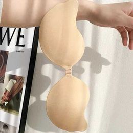 Breast Pad Reusable silicone bra padded cover stickers mango breasts self-adhesive invisible lifting strap push up strapless Q240509