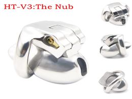 HT V3 Super Small Stainless Steel Male Device,Metal Cock Cage with Lock,Penis Ring,Virginity Belt,Sex Toys For Men9845431