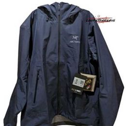 ماركة المصممين ماركة Windbreaker Justed مقنعين Arclt خفيفة الوزن سترة الرجال Xlarge أسود CH8C