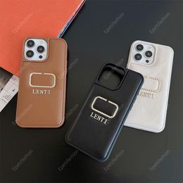 Classic gold inlaid leather solid Colour iphone case for Apple 15 promax 12 13 14 Pro Max Luxury designer fully wrapped soft case anti drop protective case 061