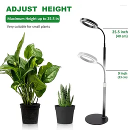 Grow Lights Plant Light LED For Indoor Plants Growing Full Spectrum Desk Growth Lamp With Automatic Timer 3H/9H/12H