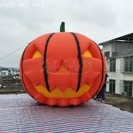 5m (16,4 ft) längd eller anpassad jätte scrary uppblåsbar pumpa Uppblåsbar pumpa modell Halloween dekoration för reklam/marknadsföring eller företagsparti karneval