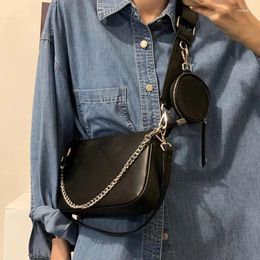 Shoulder Bags Fashion Crossbody Bag Women 2024 Pu Leather Chain Small Tote Lady Mini Messenger Handbags Female Cross Body