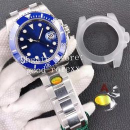 Mens Waterproof Watch V12 Version Watches Men 2836 Movement Yellow Gold 904L Steel Black Blue Green Ceramic Automatic Eta Dive Glideloc 217K