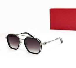 Luxury Designer Sunglasses for Men Woman Round Double Bridge Glasses Small Frame Vintage 54mm Fashion Sunglasses Mens Circle Eyegl3962485