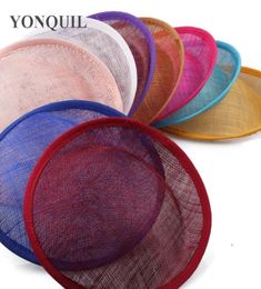 20cm Bule or multiple colors Sinamay Base Fascinator hat DIY Hair Accessories Millinery Material Handmade 5PcsLot W5247754