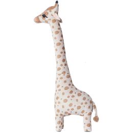 85cm Giant Giraffe Plush Toys Simulation Animals Giraffe Soft Stuffed Doll Kids Room Bed Decor Birthday Gifts 240507