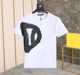 DSQ PHANTOM TURTLE Mens Designer T shirt Italian Milan Fashion Inkjet Print Tshirts Summer Black White Tshirt Male Hip Hop Street2206078