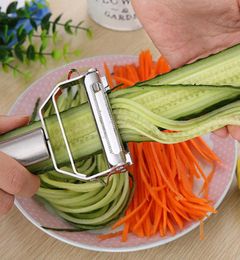 430 Stainless Steel 2 in 1 Multifunctional Zesters Steel Potato Peeler Grater Slicer Cutter Vegetables Carrot Slicer Kitchen Cooki1967046