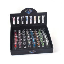 New direct supply mini filter cigarette holder with diamond glass tip Glass pipe Cone tobacco pipe