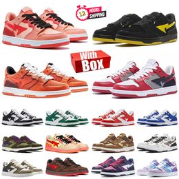 Designer 93 SK8 STA Mens Casual shoes HAJIME SORAYAMA RED WHITE PANDA PATENT RED GREY BAPY MINTY GREEN men women trainers sports sneakers with box